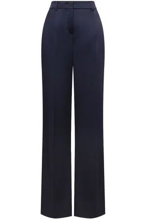 Alberta Ferretti | Pantaloni in misto seta con finitura satinata | female | | 42