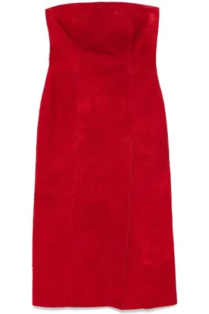 Alexander McQueen | Abito midi stile bandeau | female | | 42