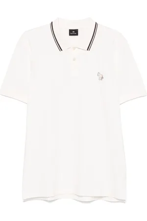Paul Smith | Polo bianca in cotone con zebra colorata | male | | L