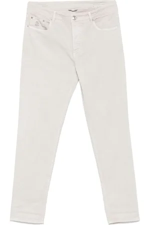 Brunello Cucinelli | Jeans dritti in cotone | male | | 48