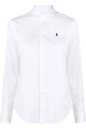 Ralph Lauren | Camicia con logo ricamato in cotone | female | | 10