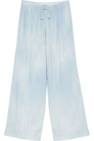 ERMANNO SCERVINO | Pantaloni con stampa denim ampi | female | | 44