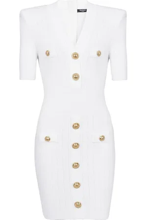 Balmain | Abito corto aderente con bottoni | female | | 36