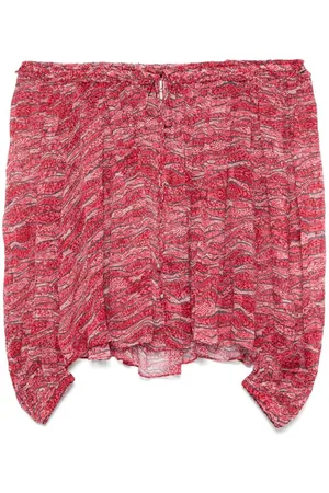 Marant Etoile | Blusa Vutti svasata rossa | female | | 36