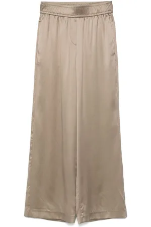 Brunello Cucinelli | Pantaloni ampi in seta | female | | 42