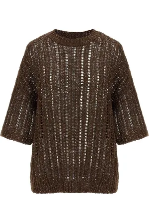 Brunello Cucinelli | Maglia traforata a maniche corte | female | | L