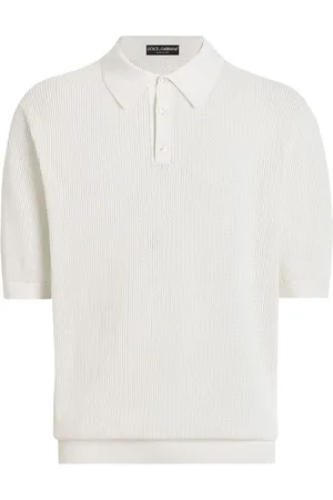 Dolce & Gabbana | Polo bianca in cotone a maniche corte | male | | 48