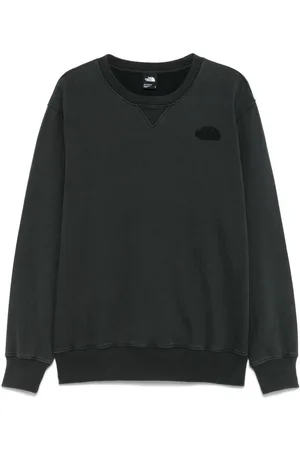The North Face | Felpa di cotone nera con logo ricamato | male | | L