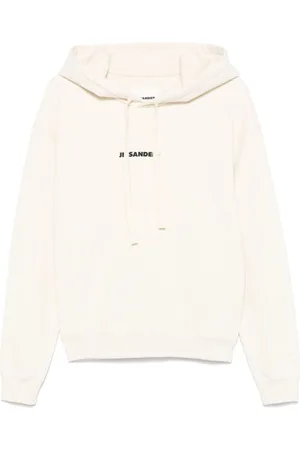 Jil Sander | Felpa con cappuccio in cotone color panna | male | | L