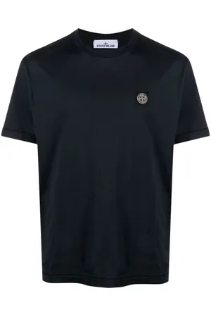 Stone Island | T-shirt in cotone navy con logo | male | | L