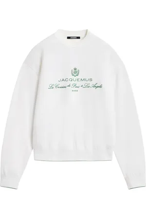 Jacquemus | Felpa bianca di con logo ricamato | male | | L