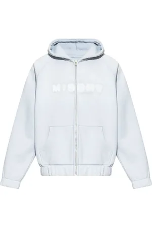 MISBHV | Felpa in cotone azzurro con chiusura a zip | male | | L