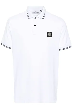 Stone Island | Polo a maniche corte in cotone con logo | male | | L