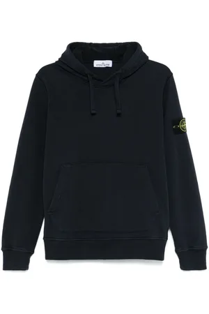 Stone Island | Felpa con cappuccio in cotone navy con logo | male | | XL
