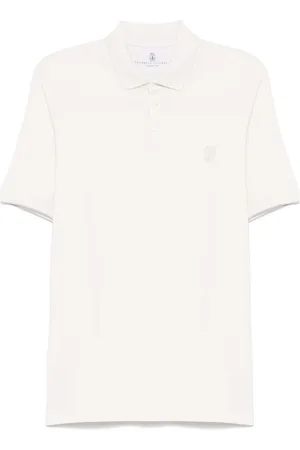 Brunello Cucinelli | Polo di cotone bianca | male | | L