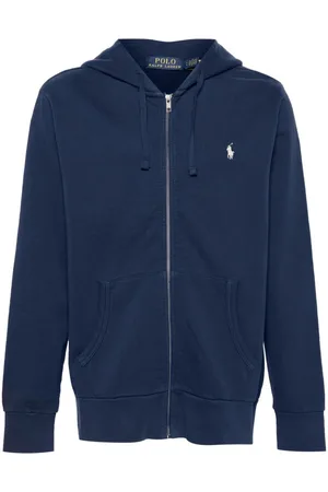 Ralph Lauren | Felpa con cappuccio in cotone navy con logo | male | | S