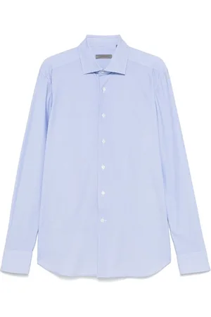corneliani | Camicia azzurra a maniche lunghe | male | | 40
