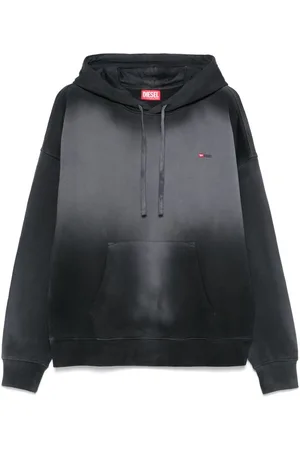 Diesel | Felpa in cotone e grigio sfumata con cappuccio | male | | L