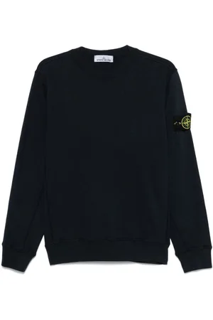 Stone Island | Felpa in cotone navy con logo | male | | M