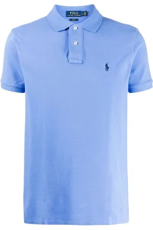 Ralph Lauren | Polo in cotone celeste con logo | male | | L