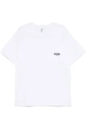 Moschino | T-shirt bianca in cotone con logo | male | | L