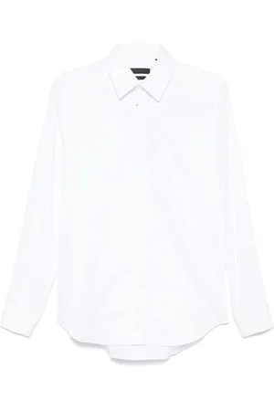 corneliani | Camicia bianca in cotone a maniche lunghe | male | | 39