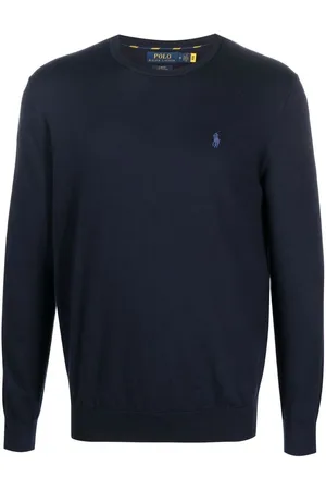 Ralph Lauren | Felpa in cotone navy con logo | male | | XXL