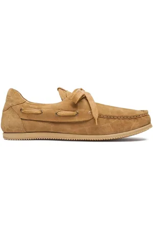 Jacquemus | Mocassino in pelle di vitello scamosciata color caramello | male | | 41