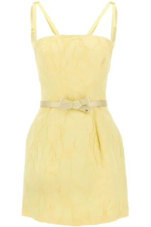 Elisabetta Franchi | Abito corto in cotone con cintura | female | | 40