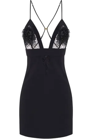 Elisabetta Franchi | Abito corto semi trasparente con fiori | female | | 40