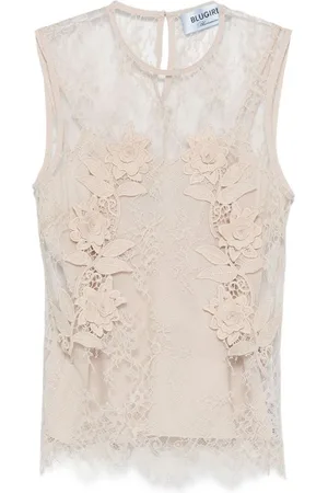 Blugirl | Top semi trasparente in pizzo | female | | 44