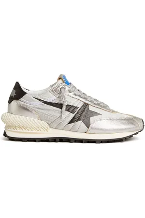 Golden Goose | Sneakers in pelle argentata | male | | 40