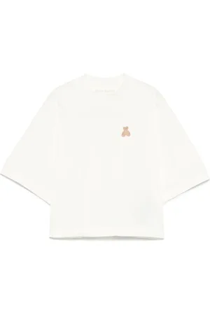 Palm Angels | T-shirt corta in cotone con iconico orso | female | | M