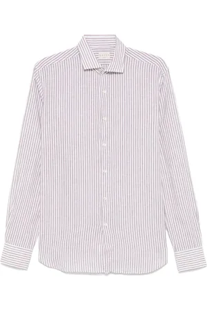 Xacus | Camicia a righe bianche e marroni | male | | 39