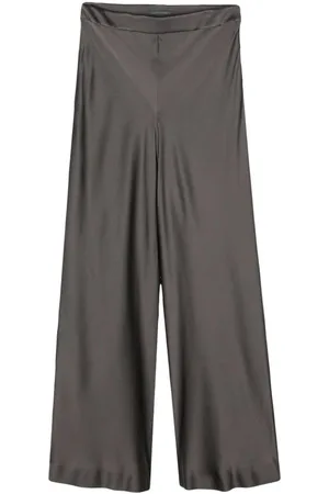 Alberta Ferretti | Pantaloni satinati a gamba ampia | female | | 46