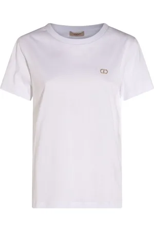 Twin-Set | T-shirt bianca in cotone con logo | female | | L