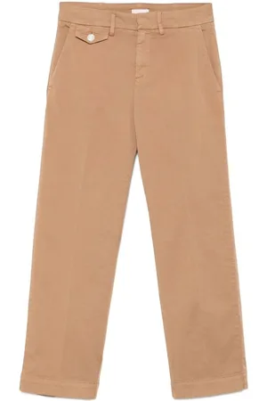 Liu Jo | Pantaloni dritti in cotone color caramello | female | | 25