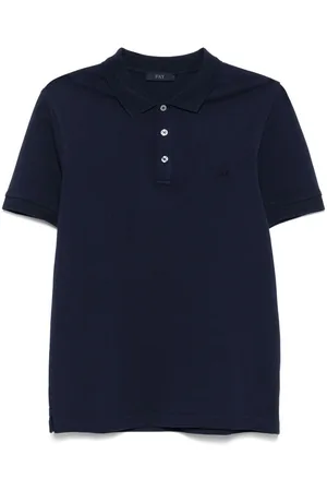 FAY | Polo in cotone navy a maniche corte con logo | male | | L