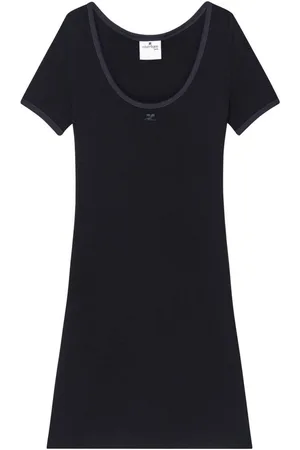 Courrèges | Abito corto in cotone a maniche corte | female | | M