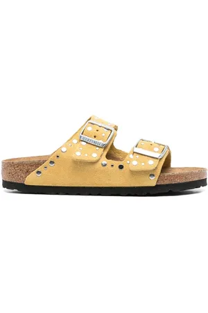Birkenstock | Ciabatte in pelle color senape 