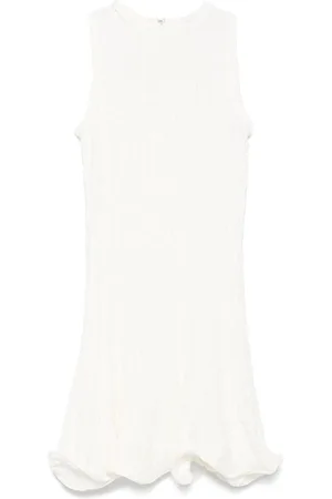 Msgm | Abito corto in misto cotone increspato | female | | 38