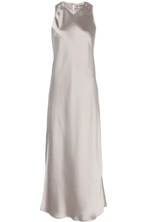 HERNO | Abito midi raso chantilly | female | | 42