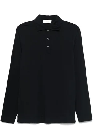 LARDINI | Polo in cotone e seta a maniche lunghe | male | | S