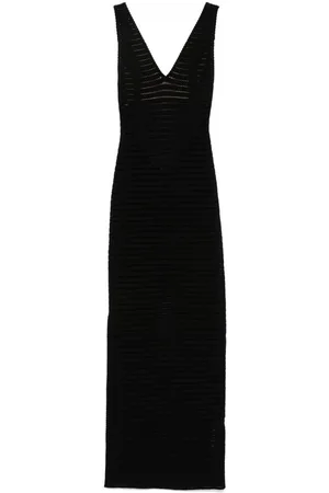 Elisabetta Franchi | Abito lungo in maglia traforata | female | | 40