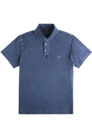 FAY | Polo celeste in cotone con logo ricamato a maniche corte | male | | L