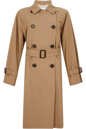 Max mara the cube | Trench midi doppiopetto realizzato in twill di misto cotone antigoccia | female | | 40