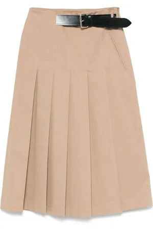 SEMICOUTURE | Gonna midi in cotone beige | female | | 40