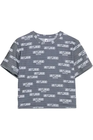 Moschino | T-shirt elasticizzata grigia con logo | female | | L
