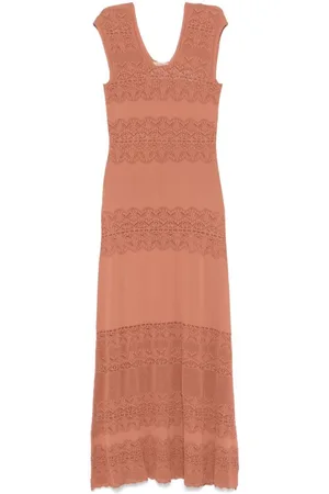 Twin-Set | Abito midi traforato | female | | M