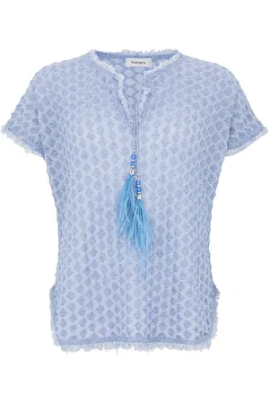 KANGRA CASHMERE | Maglia in misto cotone con dettaglio sul fronte | female | | 42